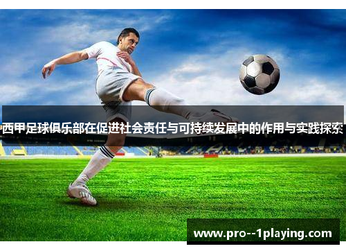 西甲足球俱乐部在促进社会责任与可持续发展中的作用与实践探索